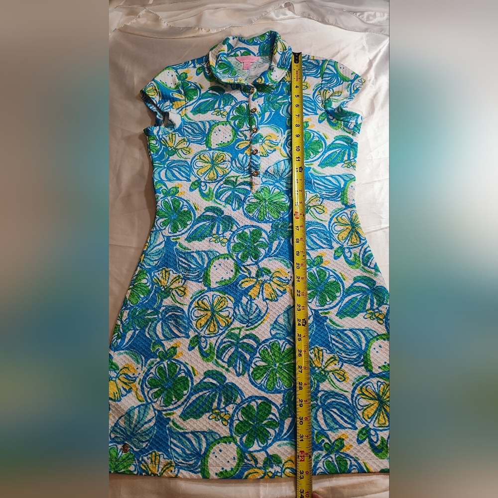 Floral Blue and Green Dress. - Picture 4 of 16